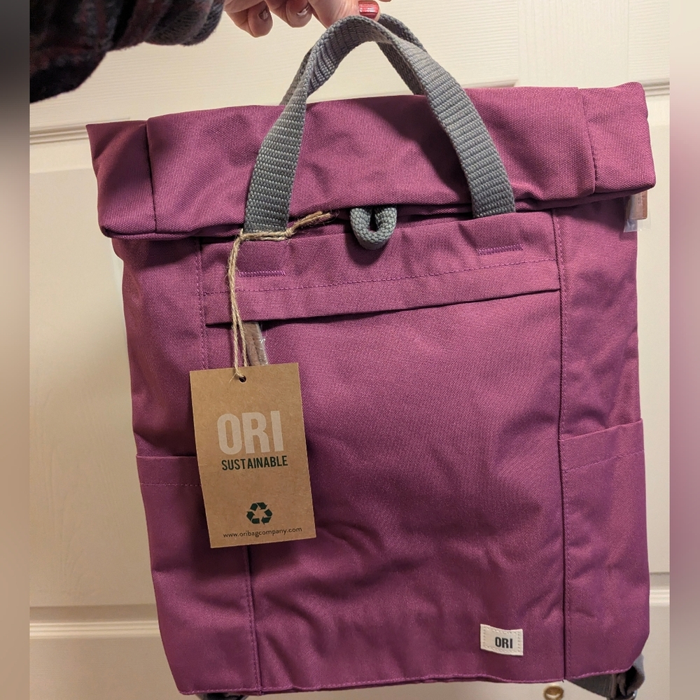 Ori London Camden backpack, New With Tags In plum